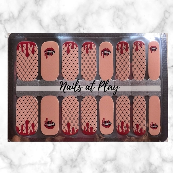 5 for $15 Nail Wraps- Bitten - Picture 2 of 5